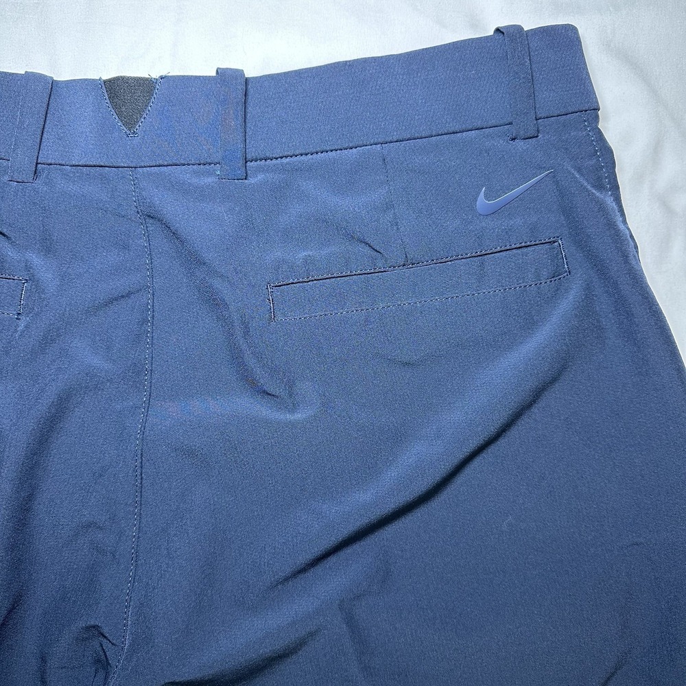 Nike Golf Hybrid Shorts Mens 35 Navy Blue Dri-Fit Stretch Performance Tech Blend - Picture 6 of 9